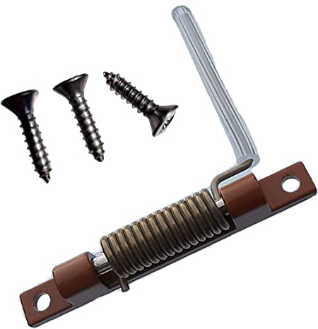 Schliesser, Feder, Federschliesser Fliegengittertür als Ersatzteil oder Zubehör für Insektenschutztür oder Fliegentür Rückholfeder … (Lehmbraun RAL 8003)