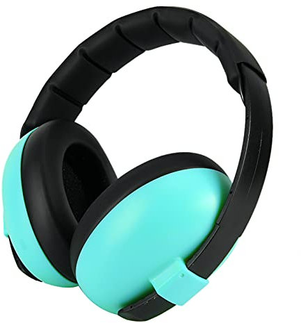 Yitre Cache-oreilles Anti-bruit pour Enfants - Casque EARMUFF en Plastique et butadiène styrène - Turquoise - Enfants Unisex