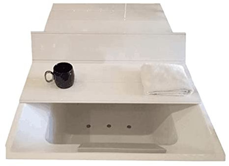 DMMFTERL Vassoio per Vasca da Bagno Vassoio per Vasca da Bagno, Copertura per Vasca Pieghevole, Copertura Isolante per Vasca da Bagno in PVC per Uso Domestico, Coperchio per Vasca, Bianco,