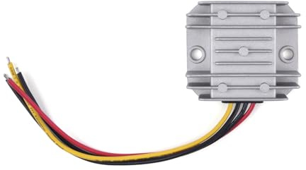 WSOLDMA 12V to 15V 5A DC Power Converter Boost Regulator Aluminium | Step-up Module, 5A Output, Aluminium Housing version, Waterproof, Easy Installation, for Car Audio Supply