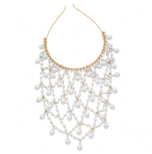 Coiffe en perles, chaîne de tête Art déco en strass, accessoire de cheveux à clapet des années 20 pour femmes, fête, mariage Vintage, doré