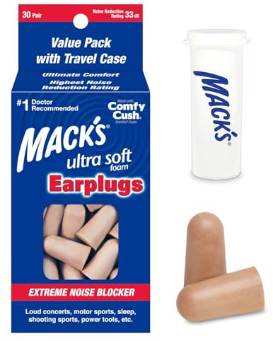 Mack's Ultra Ear Plugs (30 Pair) - Beige
