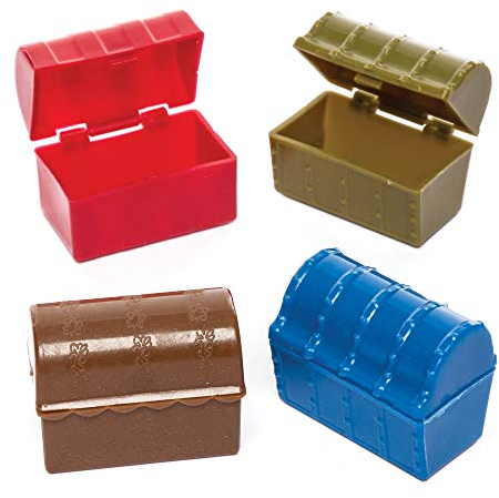 Baker Ross AW498 Mini Treasure Chests (Pack of 8)