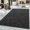 Taracarpet Kurzflor-Teppich Flachgewebe Schlingenteppich meliert Pflegeleicht für Wohnzimmer Schlafzimmer und Kinderzimmer Anthrazit Dunkelgrau 080x150 cm