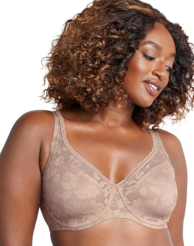 Bali Passion for Comfort Underwire, Multiway Convertible, Soft Lace Bra Reggiseno, Semi-Velato, Blush da Sera, 5D Donna