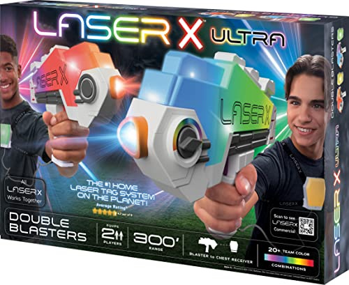 Laser X Revolution Ultra Double Blasters - Set di 2 giocatori, non utilizza laser