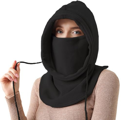 NLAND Sturmhaube Winter für Männer Frauen Unisex Balaclava Verstellbare Gesichtsmaske Warm Skimaske für Outdoor Sport Fahrrad Motorrad (Schwarz)
