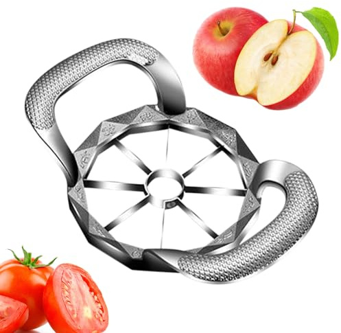 Cortador de piña, ayuda de cocina para preparar y cortar, descorazonador compacto 2 en 1 y herramienta de corte para frutas y huevos, apto para lavavajillas