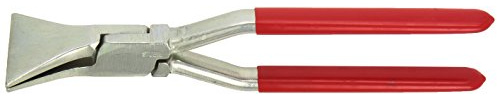 Stubai 282051NRS Seaming Pliers Nirolook Short/Straight with Lap Joint, Silver/Red, 60 mm