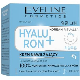 Eveline Cosmetics Korean Rituals Feuchtigkeitscreme Hyaluron+ für das Gesicht, Korean Rituals Serie, 50ml