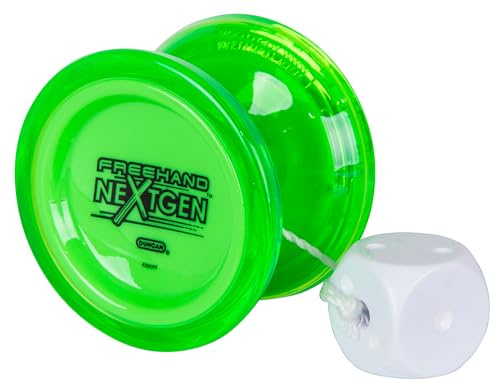Duncan Toys Freehand Nextgen Yo-Yo [Neon Green], Unresponsive Pro Level Yo-Yo, Concave Bearing, Standard Counterweight Included
