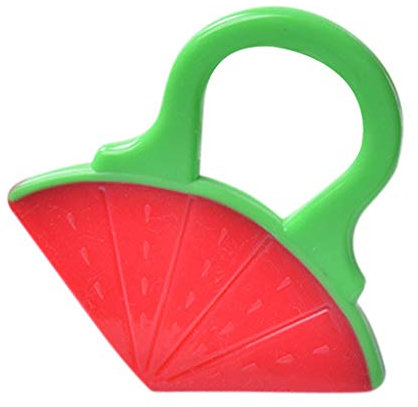 Beißring für Babys fördert Sehsinn & Motorik, Kühlbeißring mit langen Beißelementen: Kühlender, schadstofffreier Beißring, BPA-Frei, ab 3 Monaten (C)