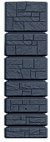 Barril de captación de agua TOWER STONE 350L., dimensiones (mm) 575x384x1800, color Antracita