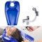 Lavatesta Gonfiabile Libera installazione in PVC per Lavaggio Capelli.Lavandino Portatile con Doccetta e Tubo Flessibile.Poggiatesta Professionale Parrucchiera Anziani,Disabili,Bambini(Blu)