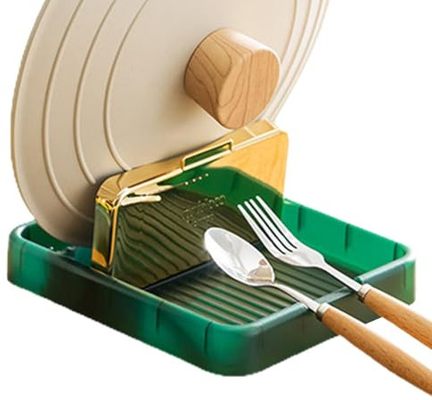 Organizzatore per pentole e padelle, pieghevole, ad angolo, organizer per coperchio, per pentole, forniture da cucina per Capodanno cinese, San
