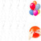 IKOPFLN 50 Pezzi chiusure per palloncini con nastro, con chiusura rapida, chiusure per palloncini, per compleanni, matrimoni, decorazioni di carnevale, feste, Natale