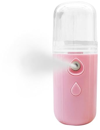 Nano Mister - Moisturizing Face Humidifier Atomization Nano Mister with 30ml Water Tank,Portable Mist Sprayer, USB Rechargeable Cool Mist Facial Steamer for Women Skin Care