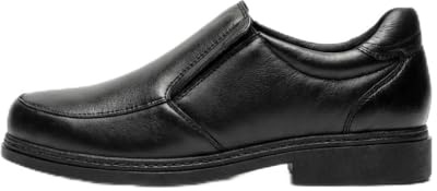 Herrloafers komfort läder mocka eller canvas - mjuka stadsskor breda och känsliga fötter - italiensk stil chic bröllop arbete och fritid - snörning eller kardborrmönster stor storlek, svart, 46 EU