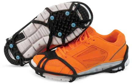 Due North Everyday Pro Traction Aids for Running and Walking on Ice and Snow - Ice Cleat Winter Spikes for Men & Women