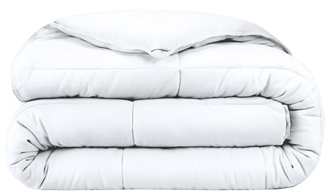 Bare Home Duvet Insert Kids Comforter - Extra Long - Goose Down Alternative - Ultra-Soft - Premium 1800 Series - All Season Warmth - Bedding Comforter (Twin/Twin XL, White)