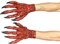 Smiffys Mains du diable, Rouge, Latex