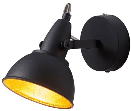 Lindby Faretto dimmerabile (Moderno) colore Nero, in Metallo ad es. Soggiorno & Sala da pranzo Lampada incasso plafoniera applique