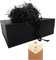 Schwarz Geschenkbox 33x26x11cm, Geschenkkarton mit Magnetisch Deckel und Schleife für Hochzeiten, Weihnachten, Geburtstage, Jubiläen Geschenkverpackung Box