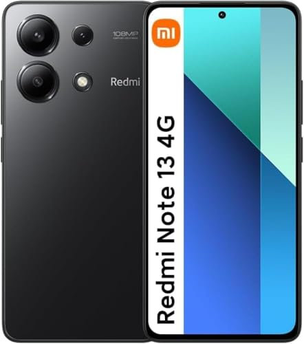 Xiaomi Redmi Note 13 Smartphone 8+256GB 108MP Triple Kamera 120Hz FHD+ AMOLED Display 33W Schnellladung mit 5000mAh Schwarz