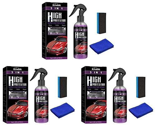 3 in 1 High Protection Ceramic Car Wash Fortify Quick Coat Polish Sealer Spray Ceramic Wax Polishing Spraying Nano Coating Car