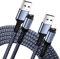 2 Pack 1.2M Chargeur Cable pour Montre Garmin,Nylon Chargeur Cable pour Garmin Fenix 7 7S 7X 6 6S 6X Pro 5 5S 5X Plus Forerunner 45 45S 245 745 935 945 Approach S10 S40 S60 S62 S12 Vivoactive 3 4 4S