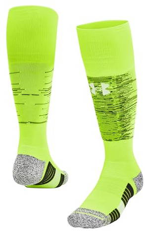 Under Armour Unisex-Adult Magnetico Pocket Over the Calf Socks 1 Pack, (731) High Vis Yellow/Black/White, Large
