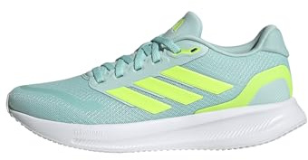 adidas Runfalcon 5 Running Shoes Chaussures de Course Femme, Semi Flash Aqua Lucid Lemon Core Noir, 44 EU