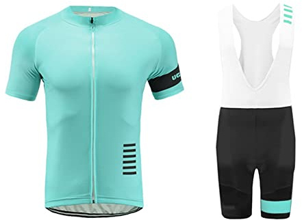 UGLY FROG Kit De Ropa De Ciclismo De Los Hombres Manga Corta Jersey Set Road Bike Bib Shorts con Acolchado