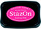 Tsukineko StazOn solvente Inkpad-Fucsia Rosa