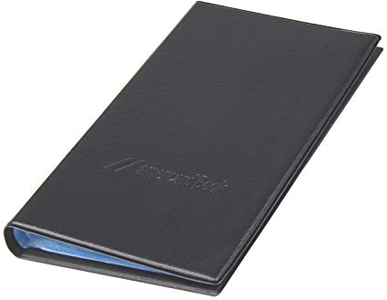 TRIXES Professionelle Visitenkarten Mappe mit 120 Fächern aus Kunstleder für Führungskräfte