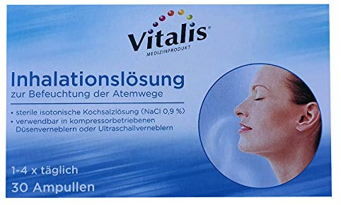Inhalationslösung - sterile isotonische Kochsalzlösung zur Verwendung in elektrisch betriebenen Ultraschallverneblern- Vitalis