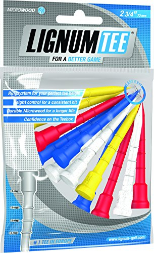 Lignum Tees 72Mm Tees 12Pk - Mix Neon