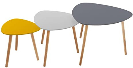 ATMOSPHERA CREATEUR D'INTERIEUR Set de 3 mesas de café rompen Mileo