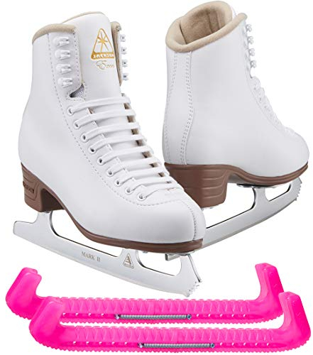 Jackson Ultima Excel Damen Schlittschuhe JS1290 Weite:Medium - C/Größe:Adult 5.5 Bundle mit Skate Guards