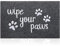 HLFMVWE Front Welcome Entrance Door Mats Mud Absorbent Resist Dirt Durable Rugs for Indoor Outdoor Entry Garage Patio High Traffic Areas Shoe Rugs (Gray&Wipe your Paws)