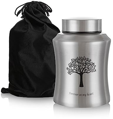 Pilipane Urne pour cendres humaines - Belle boîte à cendres décorative pour adulte - Urne masculine et féminine avec cendres - Souvenirs funéraires - Arbre de vie (L))