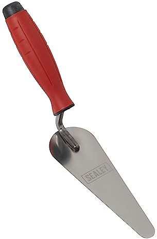 Sealey 160mm Stainless Steel Narrow Gauging Trowel, Rubber Handle - T1225