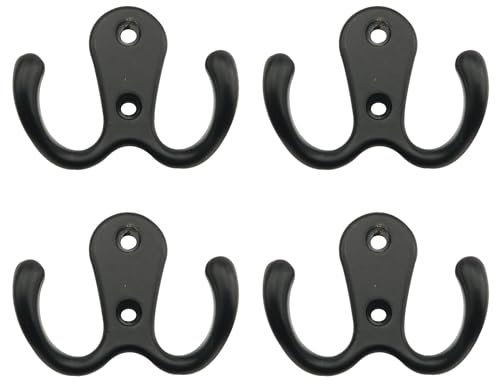 WELWIK Kleideraufbewahrungshaken, strapazierfähig, Wandhaken, Badezimmer, Wandhaken, Schlafzimmer, Schrank, Tasche, Veranda, Haken, ideal zum Aufhängen von Werkzeug und Organisationsartikeln, 4 Stück