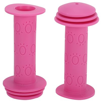 TUCKBOLD Child Bike Handlebar Grips Covers 105mm Long Soft | Children Bicycle End Grips Protector Pink 1 Pair