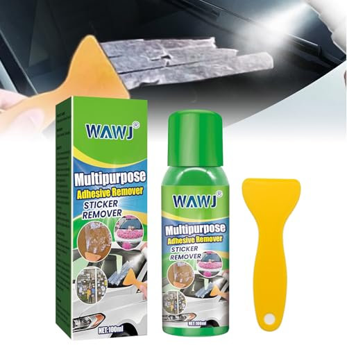 WAWJ Removedor de Pegamento, Quita Pegamento, Quita Pegatinas, Viene con Raspador, Elimina Rápidamente Etiquetas, Adhesivos y Residuos de Adhesivo de Todas las Superficies Lisas