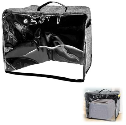 HLIWS 1 Funda Tostadora - 35x35x25 Cm,Cubierta Antipolvo, Tela Oxford, Gris, Resistente Al Agua Y A La Polvo, Cubierta para Tostadora, para La Mayoría De Los Pequeños Electrodomésticos