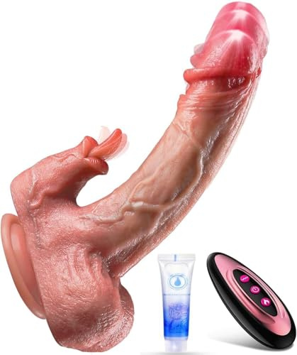 Consolador Juguetes Eróticos para Pareja Sexuales - Consoladores Realista para Mujer con Modos de Calentamiento Empuje y Vibración Vibradorador Mujer Dildo Anal Juguetes Sexuales para Hombre