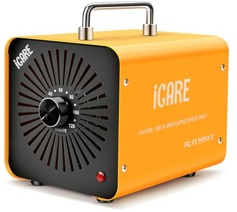 Generatore di Ozono Professionale 60000mg/h, Macchina Ozono per 300㎡ Giallo