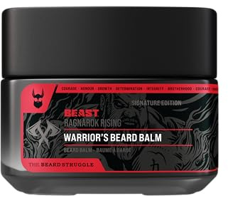 The Beard Struggle Eddie Hall Beast Line Beard Balm – Ragnarok Rising Warrior’s Edition – Tame, Style & Condition Beard – Medium Hold, Non-Greasy, Natural Ingredients - 50g / 1.76 US. oz.
