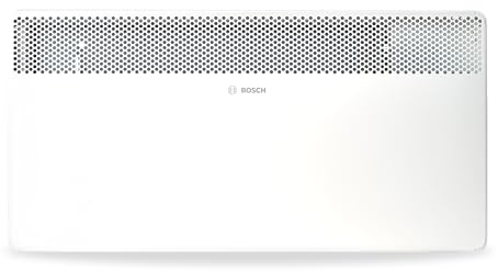 Bosch Heat Convector 4000-25 – Termoconvettore elettrico per ambienti fino a 25 m² – Regolabile – Display LED – Protezione surriscaldamento e sicurezza bambini – Montaggio facile – 2500 W